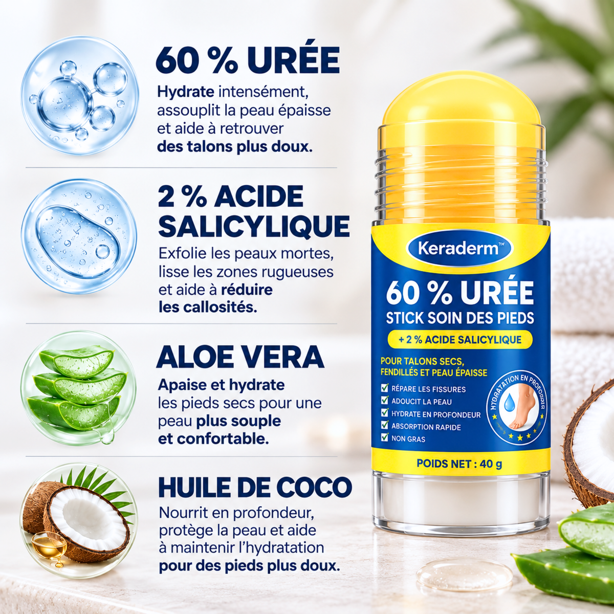 Stick Soin Hydratant Intensif Keraderm™